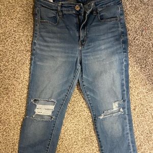 ripped american eagle jeans